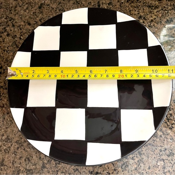 Mud Pie Red and White Santa Cake Stand Serveware - Picture 7 of 8